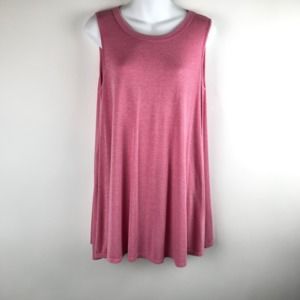 Acemi pink sleeveless relaxed fit tunic top women’s size small